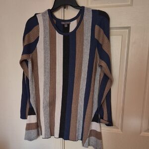 Jessica London Multicolor Ribbed Knit Top